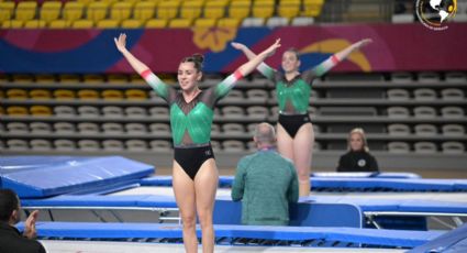 Las mexicanas Dafne Navarro y Mariola García obtienen medalla de oro en el Panamericano de Gimnasia de Trampolín