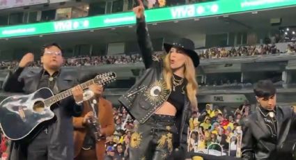 Belinda canta y deja un mensaje en la Ida de la Final entre América y Rayadas en el Azteca: “¡Arriba el futbol femenil!”