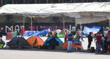 CNTE acuerda con Segob reubicar su plantón en el Zócalo de la CDMX debido al cierre de campaña de Sheinbaum programado para mañana