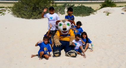 Tigres cumple el sueño de cuatro niños con enfermedades crónicas y los lleva a conocer la playa