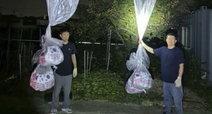 La guerra de globos de las dos Coreas: la del Sur manda en ellos propaganda contra Kim Jong-un y la del Norte responde enviando desechos y papel