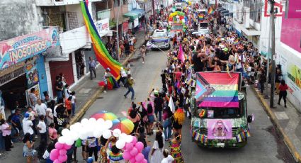 Activistas y migrantes LGBT+ marchan en la frontera sur de México; piden terminar con la discriminación