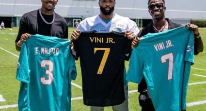 Vinícius Júnior y Eder Militao visitan a los Dolphins y conviven con Dan Marino y Odell Beckham Jr.