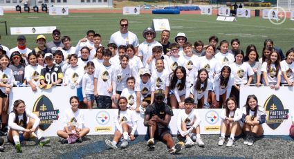 Todo un éxito el campamento de habilidades de los Pittsburgh Steelers con niños mexicanos