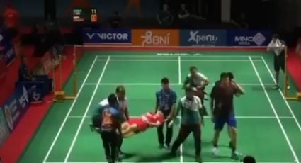 ¡Tragedia! Muere jugador chino de bádminton a los 17 años tras desplomarse en la cancha