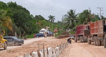 Debido a la falta de auxilio, trabajador del Tren Maya transporta el cadáver de su compañero en retroexcavadora tras accidente fatal en Bacalar