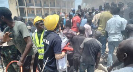 Colapsa un colegio en el centro de Nigeria con profesores y alumnos en su interior; autoridades reportan varios muertos