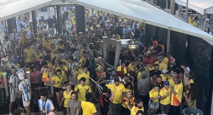 Fans colombianos provocan desmanes al tratar de colarse a la Final de la Copa América y son sometidos por la policía