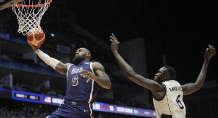 LeBron James encesta a ocho segundos del final y logra la victoria de Estados Unidos apenas por un punto ante Sudán del Sur