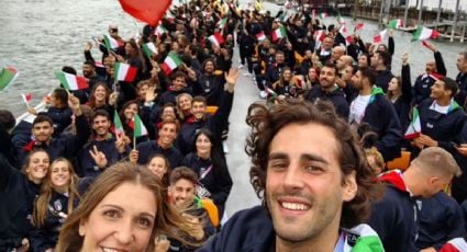 El atleta italiano Gianmarco Tamberi pierde su anillo de boda en el río Sena; le pide a su esposa casarse de nuevo