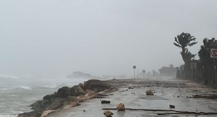 Autoridades activan fase de auxilio por el impacto del huracán "Beryl" en Tulum; no hay reporte de lesionados o fallecidos