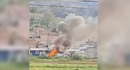 Comando armado balea con rifles de asalto una base de policía en Purépero, Michoacán