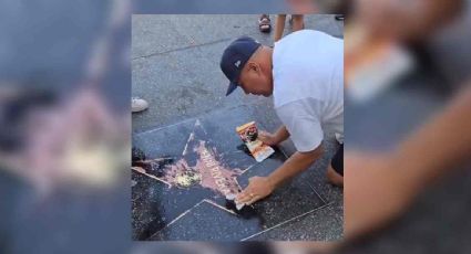 Vandalizan con pintura negra la estrella de Jenni Rivera en el Paseo de la Fama de Hollywood