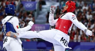 Carlos Sansores inicia con triunfo contundente su camino al podio en el taekwondo de París 2024