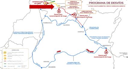 Cerrarán un tramo de la autopista México-Cuernavaca por obras en entronque a Cuautla