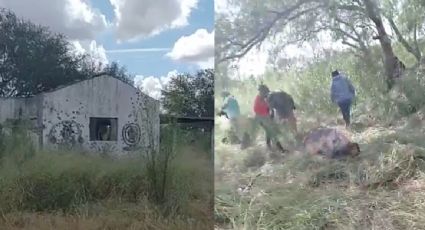 Colectivo halla un predio en Matamoros con restos calcinados en siete tambos