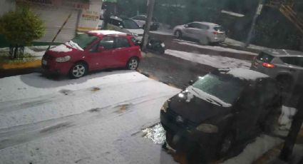 Fuerte granizada en la alcaldía Álvaro Obregón causa cierre de vialidades y caída de árboles