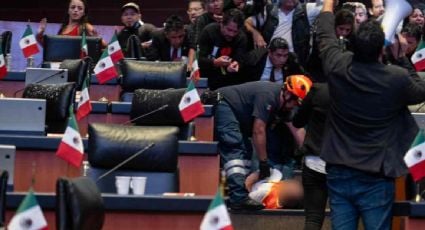 Trabajador del Senado resulta herido tras portazo de trabajadores del PJF durante la discusión de la reforma judicial