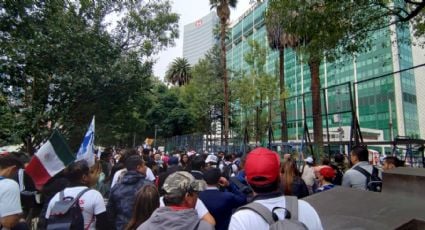 Trabajadores del Poder Judicial se manifestaron frente a la BMV y la embajada de Estados Unidos