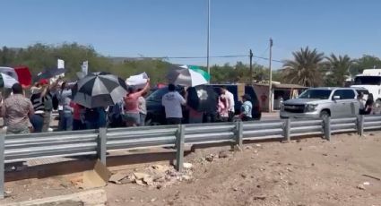 Sheinbaum y AMLO enfrentan protestas de trabajadores del PJF en Guaymas: “Miente el presidente”