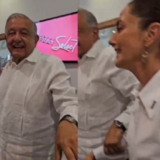 AMLO impide diálogo de Claudia Sheinbaum con trabajador del Poder Judicial durante gira en Nayarit