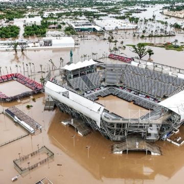 La sede del Abierto Mexicano de Tenis 2025 en Acapulco es afectada por el paso del huracán 'John'