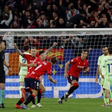 El Barcelona cae ante Osasuna y termina su racha de siete triunfos consecutivos