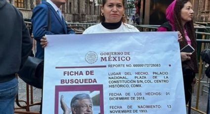 "¡Llevo seis años buscándolo!": Ceci Flores emite ficha para la localización de López Obrador