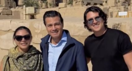 "¿Cómo me reconociste?": captan al expresidente Peña Nieto de viaje en Egipto