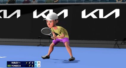 ¡Como videojuegos! El Australia Open hace transmisiones en tiempo real de sus partidos en formato animado