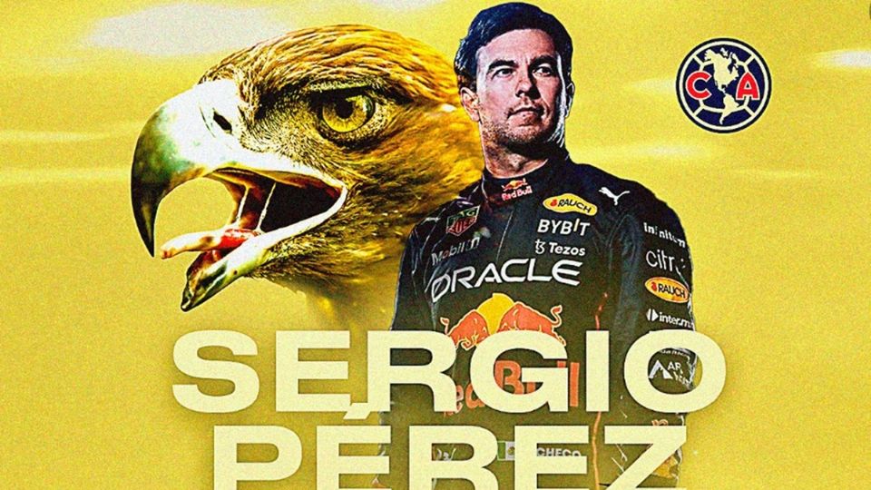 Sergio Pérez felicitado por el Club América.
