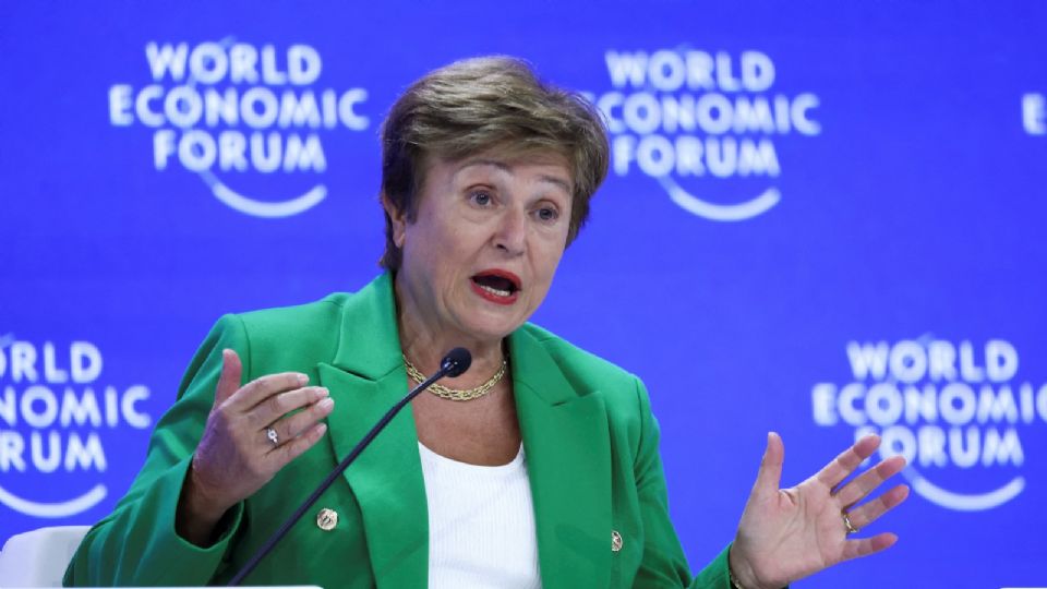 Kristalina Georgieva, directora gerente del FMI en la reunión anual del WEF