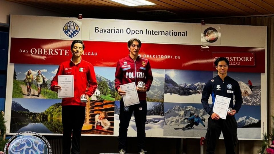 Carrillo, en segundo lugar del podio en Oberstdorf.