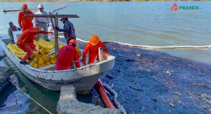 Van 180 mil litros de hidrocarburo recuperados tras el derrame de Pemex en el río Pantepec