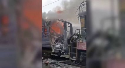 Drones rusos atacan estación de tren al noroeste de Ucrania; hay tres niños heridos