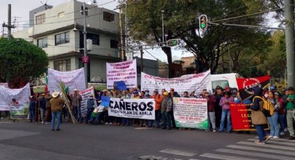Productores de caña bloquean inmediaciones de la Secretaría de Agricultura por más de siete horas