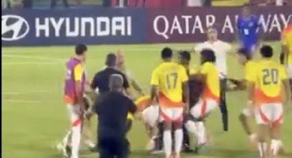 ¡Se armó la campal! Violenta pelea se desata en el Mundial Sub 17 de Qatar tras la victoria de Francia ante Colombia; al lado jugaban México y Argentina