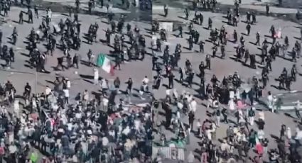 Gobierno de la CDMX confirma e investiga agresión de policías contra persona que ondeaba una bandera en manifestación del sábado