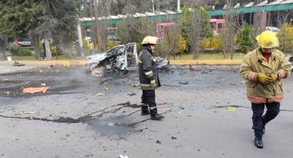 Explota automóvil que transportaba pirotecnia en la México-Toluca; hay varios heridos