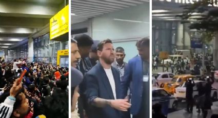 ¡Locura total! Messi provoca movilizaciones de miles de aficionados en su arribo a la India para iniciar una gira de tres días