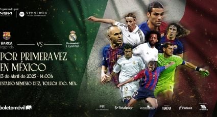 Leyendas del Barcelona y Real Madrid anuncian un Clásico amistoso para el 13 de abril en Toluca