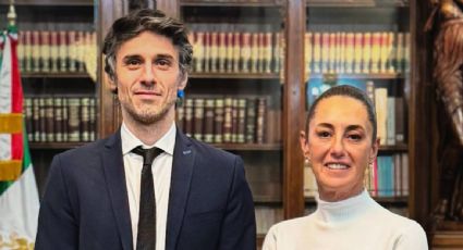 Claudia Sheinbaum recibe al abogado del expresidente peruano Pedro Castillo en Palacio Nacional
