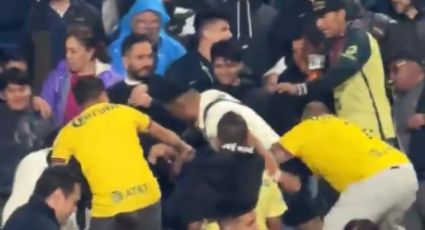 ¡Violencia en CU! Aficionados de Pumas y América llegan a los golpes; reportan un descalabrado