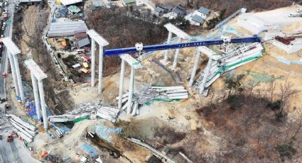 Sube a cuatro la cifra de muertos por el derrumbe de un puente en construcción en Corea del Sur