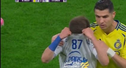 ¿Soberbio? Cristiano Ronaldo tiene gran gesto al consolar a un rival que fue expulsado en la Champions asiática