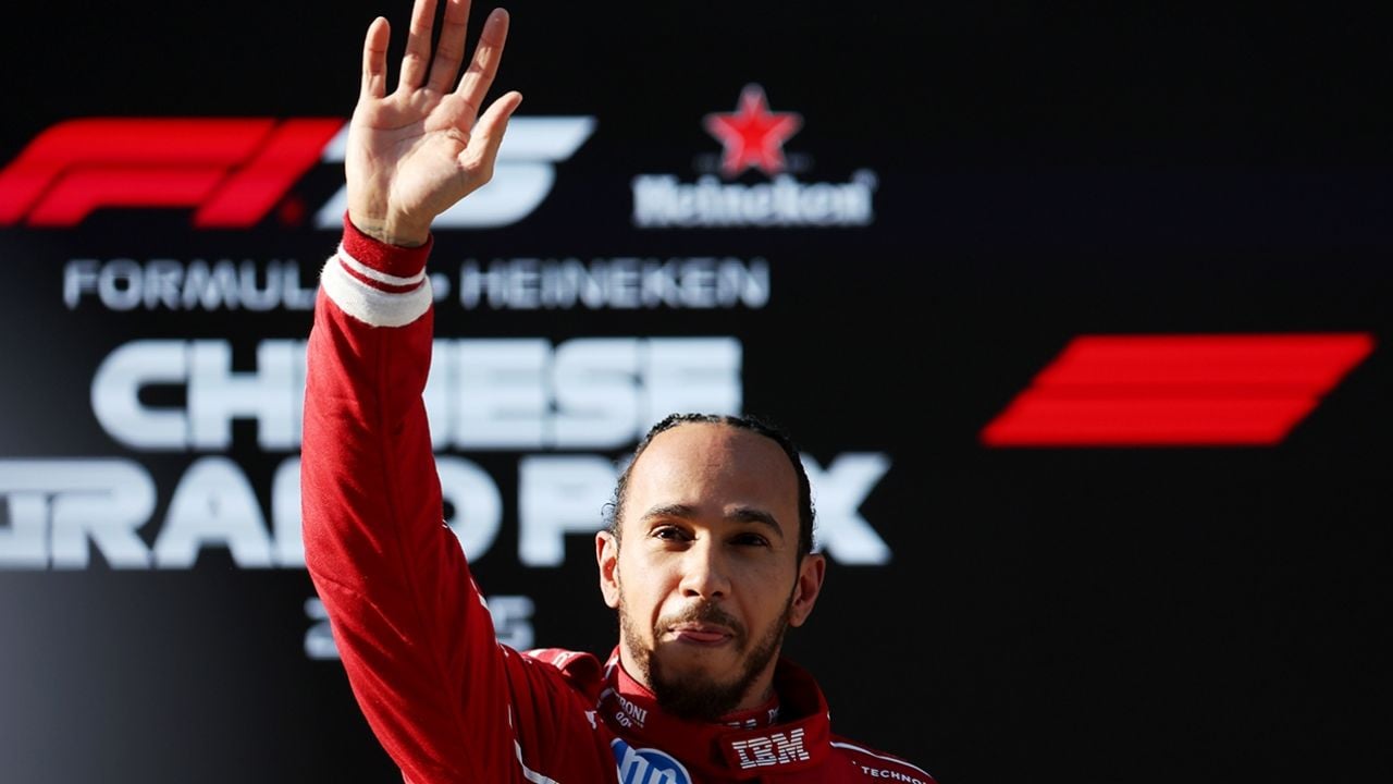 Lewis Hamilton, incrédulo tras batir récord de vuelta y conseguir la pole position para Ferrari en la carrera sprint del GP de China: “¿En serio?”