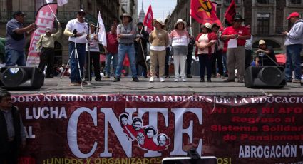 Maestros de la CNTE amagan con paro y plantón en el Zócalo