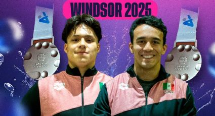 ¡Acostumbrados a la gloria! Osmar Olvera y Juan Celaya ganan medalla de plata en trampolín sincronizado en el Mundial de Windsor