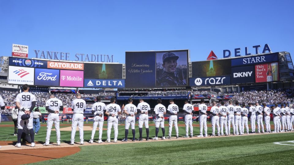Los Yankees guardadon un minuto de silencio en memoria de Miller.