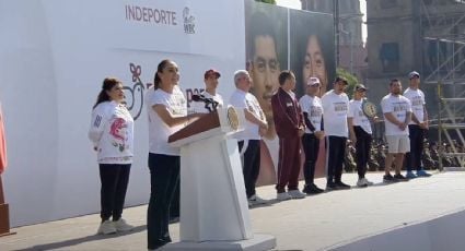 "El deporte nos hace más libres, sanos y felices", dice Sheinbaum durante la clase nacional de box